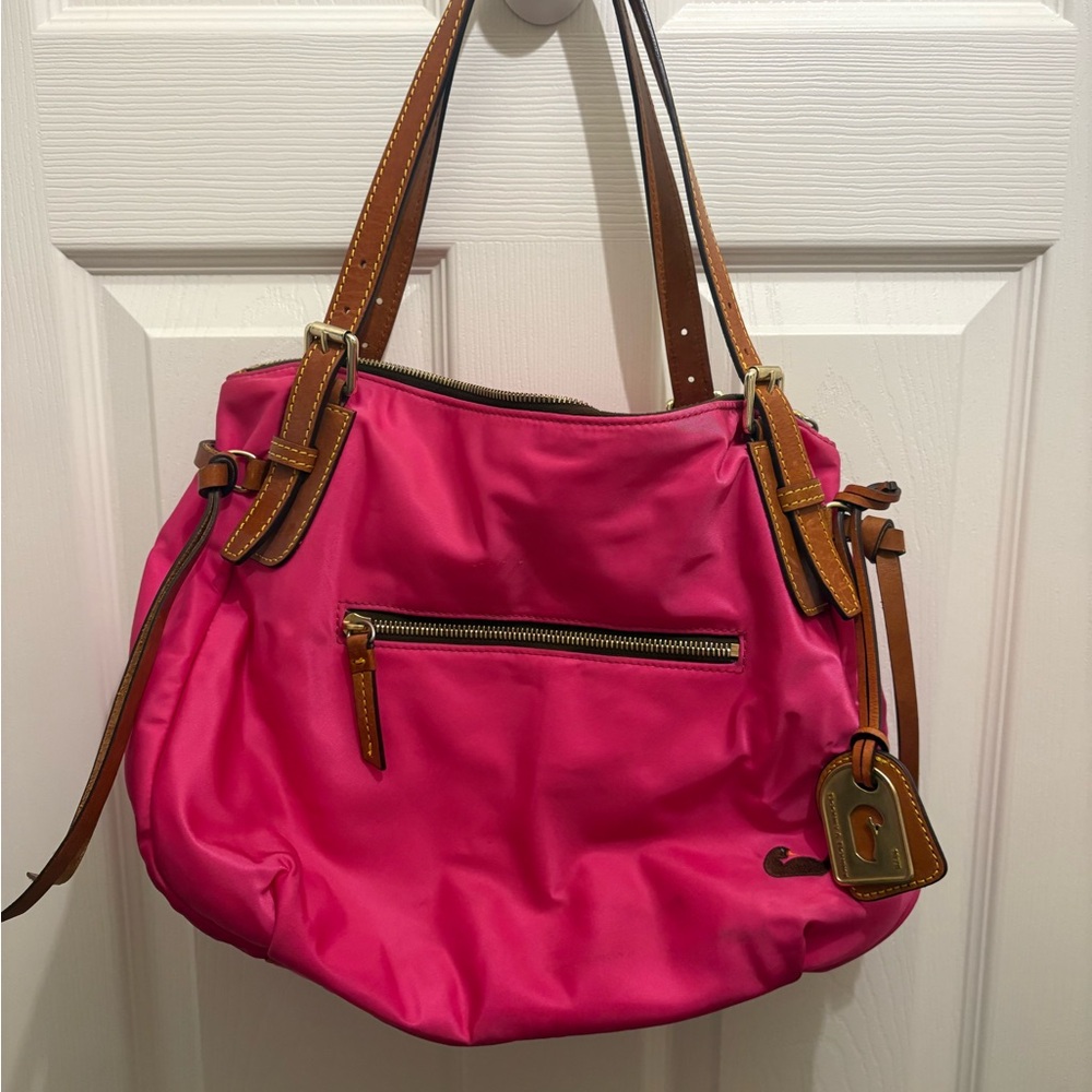Dooney & Bourke Pink Nylon Tote Bag